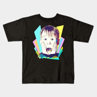 Wpap Pop Art Kevin 80s Kid Kids T-Shirt